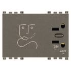 VIMAR SPA - VIW19290.M Presa per rasoio 230V Metal