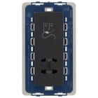 VIMAR SPA - VIW19291 Presa per rasoio verticale 230V grigio