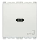 VIMAR SPA - VIW19298.60.B ALIMENTATORE USB C 60W PD BIANCO