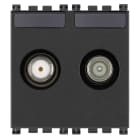 VIMAR SPA - VIW19302.01 PRESA TV-RD-SAT DIRETTA 2 USCITE GRIGIO