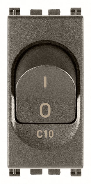 VIMAR SPA - VIW19405.10.M INTERRUTTORE MT 1P+N C10 120-230V METAL