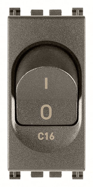 VIMAR SPA - VIW19405.16.M INTERRUTTORE MT 1P+N C16 120-230V METAL