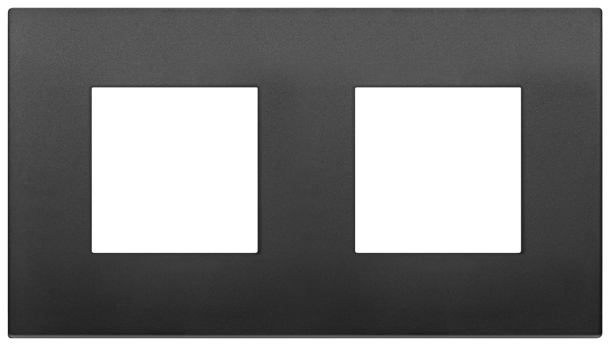 VIMAR SPA - VIW19643.71 Placca 4M (2+2)int71 CL nero