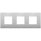 VIMAR SPA - VIW19644.79 Placca 6M (2+2+2)int71 CL silver matt