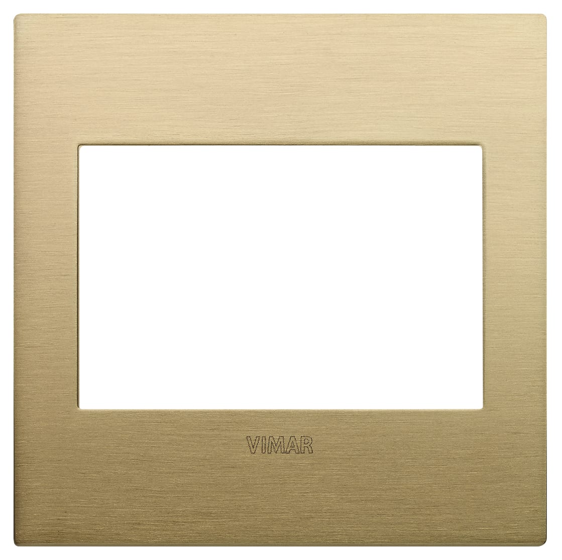VIMAR SPA - VIW19648.12.01 PLACCA CLASSIC 3M BS OTTONE SPAZZOLATO