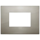 VIMAR SPA - VIW19653.08 PLACCA CLASSIC 3M ACCIAIO SPAZZOLATO