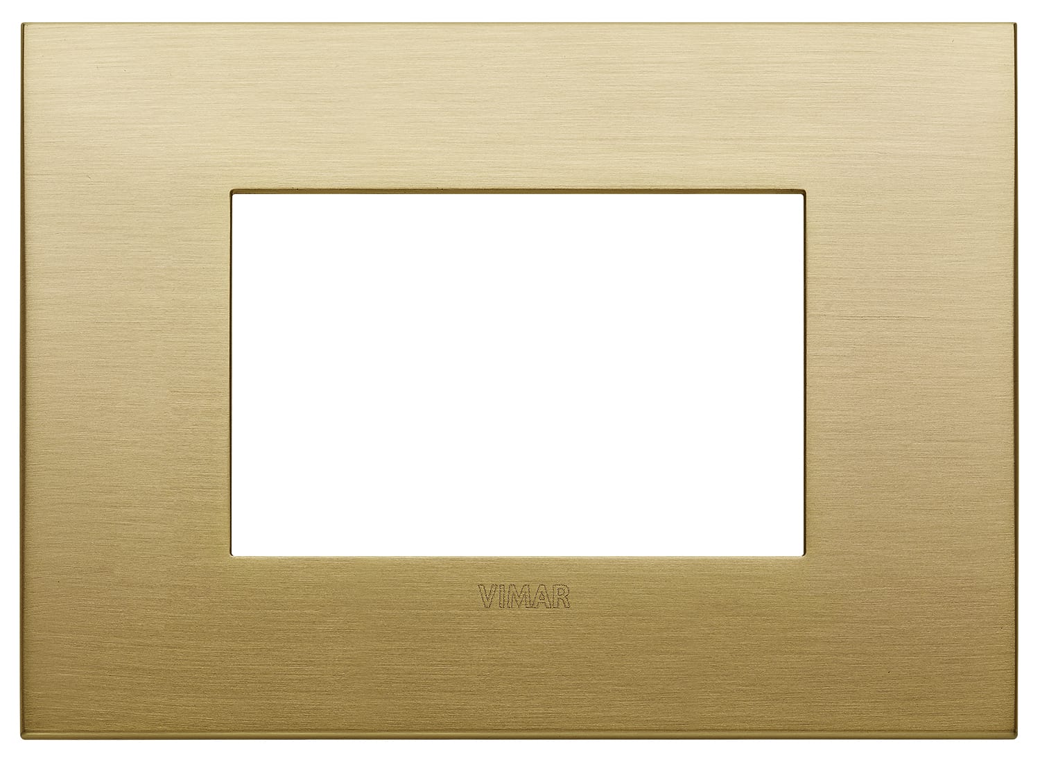 VIMAR SPA - VIW19653.12.01 PLACCA CLASSIC 3M OTTONE SPAZZOLATO