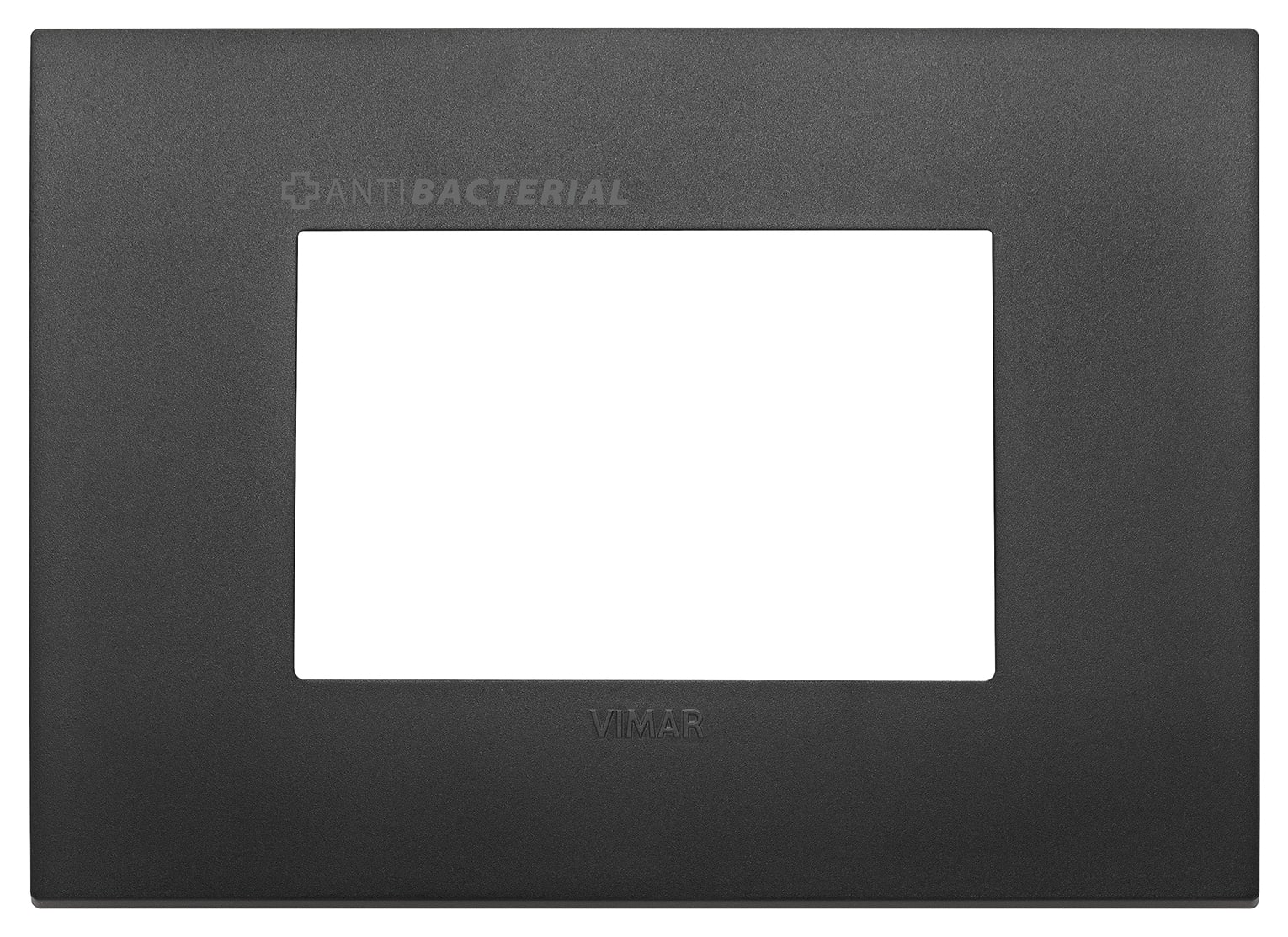VIMAR SPA - VIW19653.AB.71 Placca Classic 3M antibatterico nero