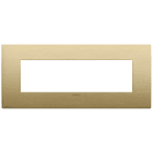 VIMAR SPA - VIW19657.12.01 PLACCA CLASSIC 7M OTTONE SPAZZOLATO