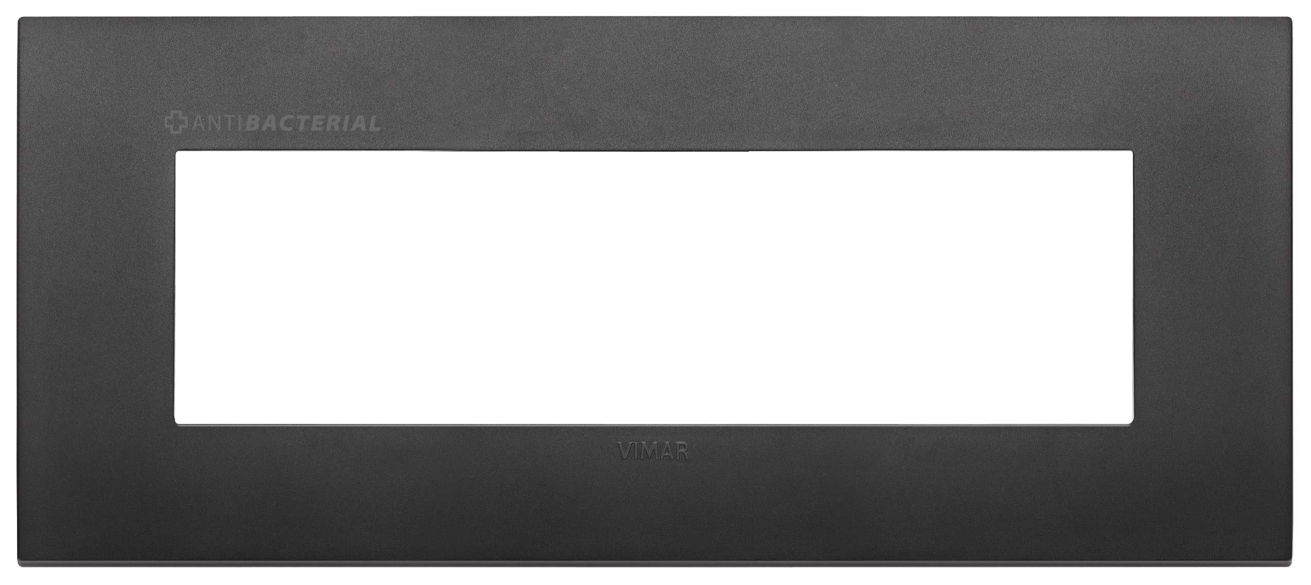 VIMAR SPA - VIW19657.AB.71 PLACCA CLASSIC 7M ANTIBATTERICO NERO
