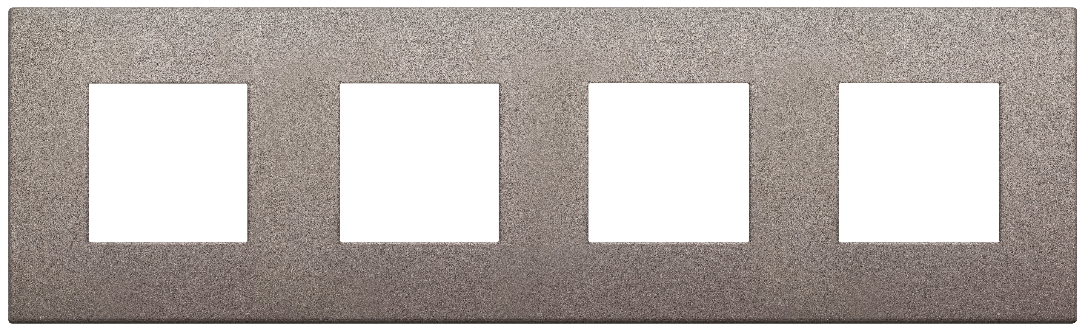 VIMAR SPA - VIW19669.04 Placca 8M (2+2+2+2)int71 CL titanio matt