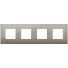 VIMAR SPA - VIW19669.08 Placca 8M (2+2+2+2)int71 CL acciaio spaz