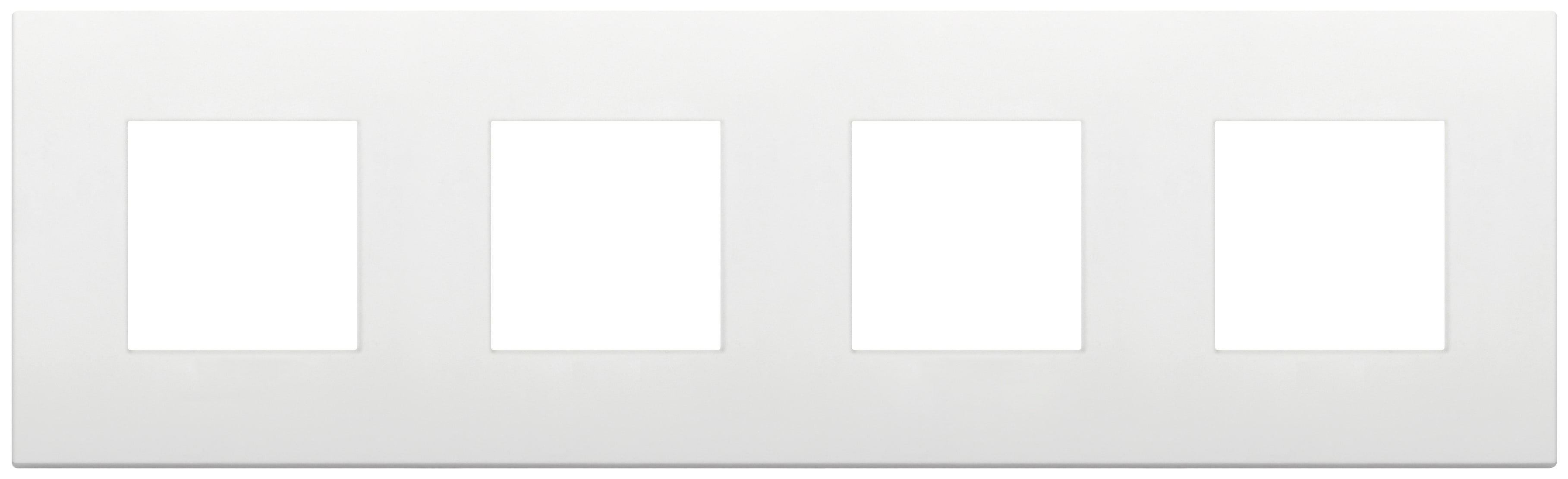 VIMAR SPA - VIW19669.74 Placca 8M (2+2+2+2)int71 CL bianco