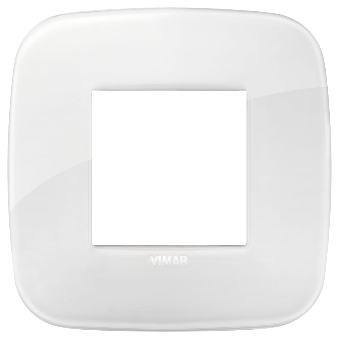 VIMAR SPA - VIW19672.B66 PLACCA ROUND 2M REFLEX GHIACCIO TOT.LOOK