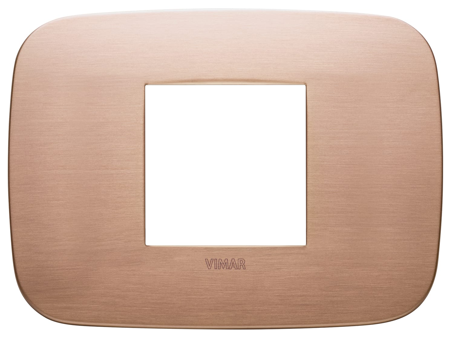 VIMAR SPA - VIW19682.11 Placca Round 2MC rame spazzolato