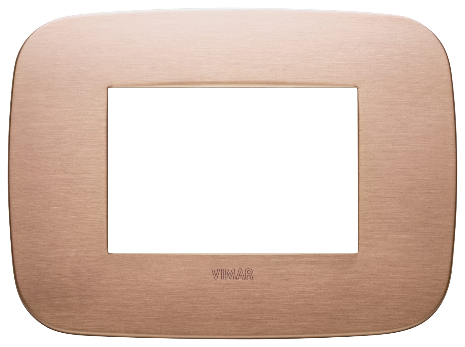 VIMAR SPA - VIW19683.11 Placca Round 3M rame spazzolato