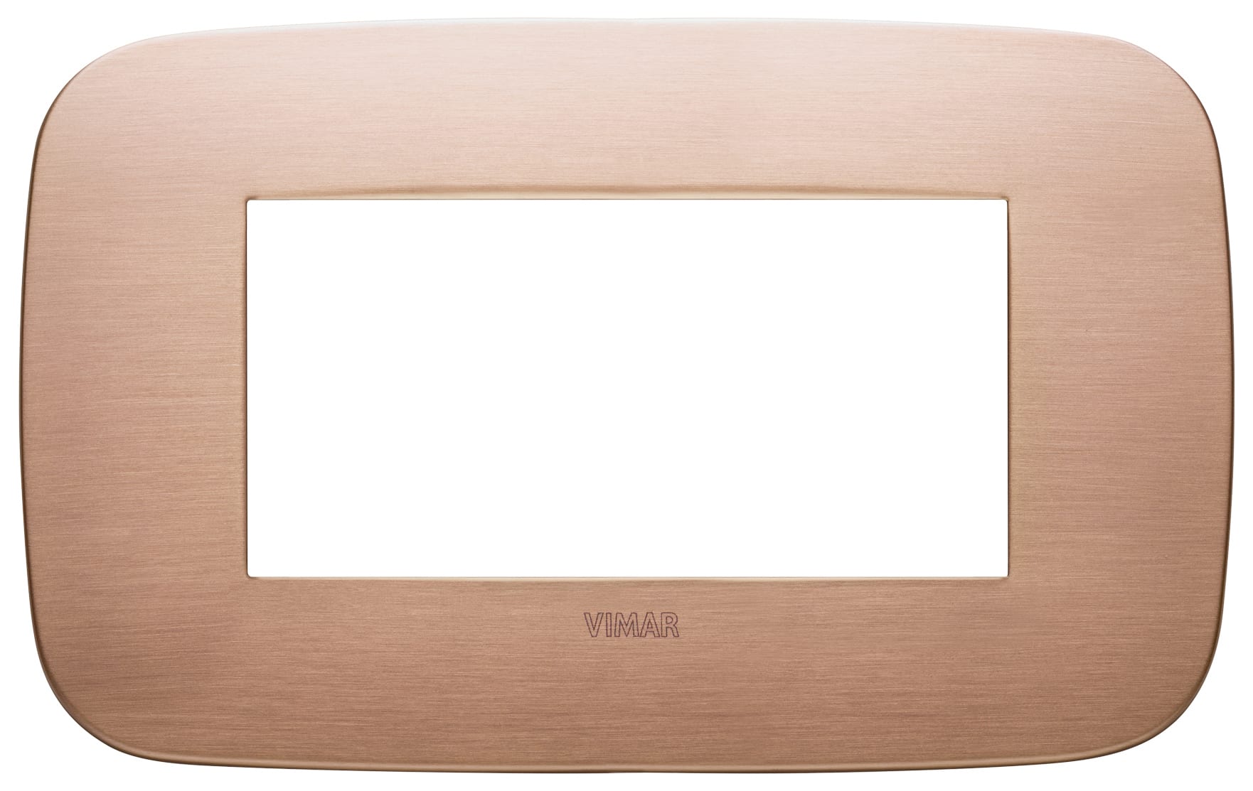 VIMAR SPA - VIW19684.11 Placca Round 4M rame spazzolato