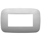 VIMAR SPA - VIW19684.30 PLACCA ROUND 4M NICHEL MATT