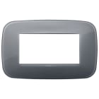 VIMAR SPA - VIW19684.61 PLACCA ROUND 4M REFLEX GRIGIO FUM