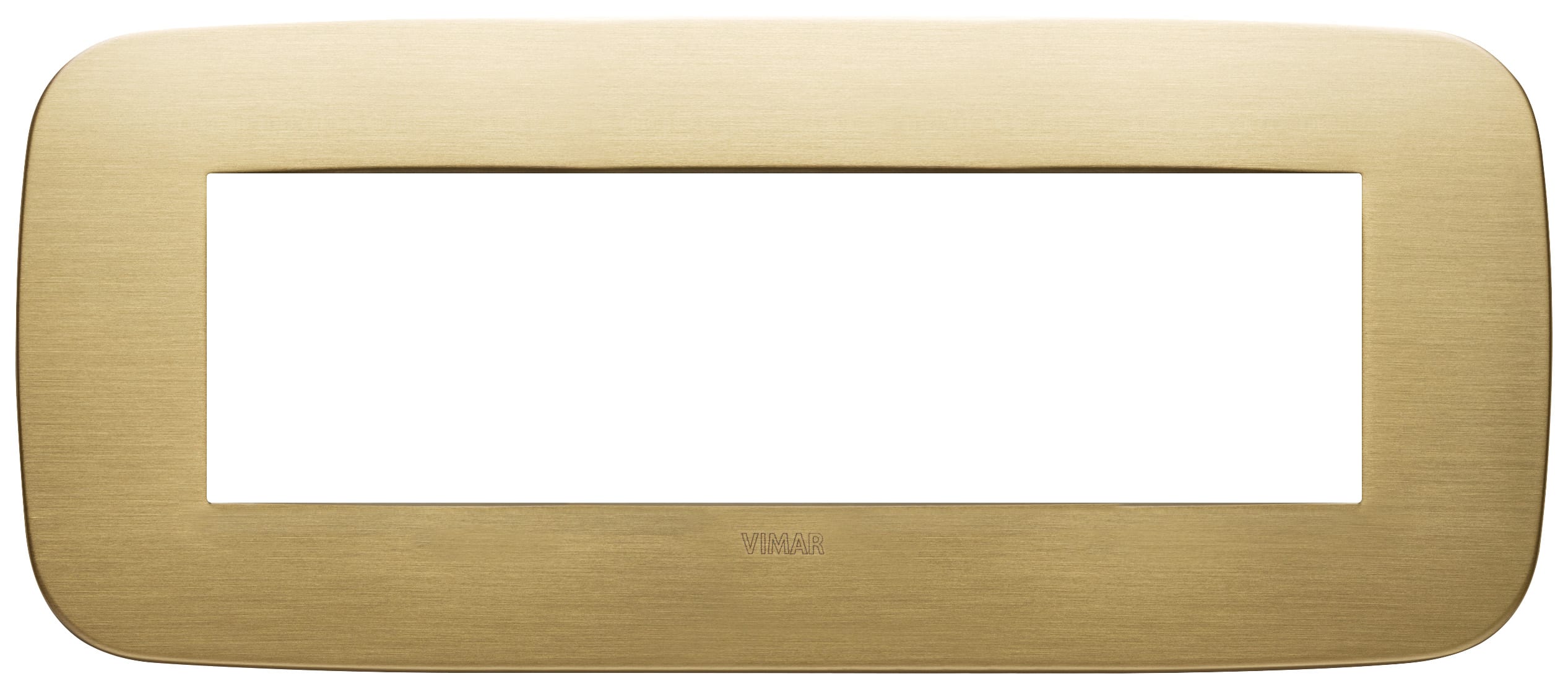 VIMAR SPA - VIW19687.12.01 PLACCA ROUND 7M OTTONE SPAZZOLATO