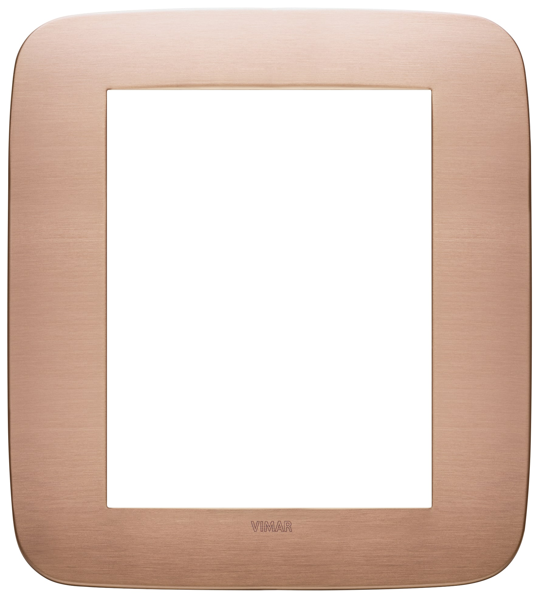 VIMAR SPA - VIW19698.11 Placca Round 8M rame spazzolato