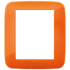 VIMAR SPA - VIW19698.63 PLACCA ROUND 8M REFLEX ORANGE