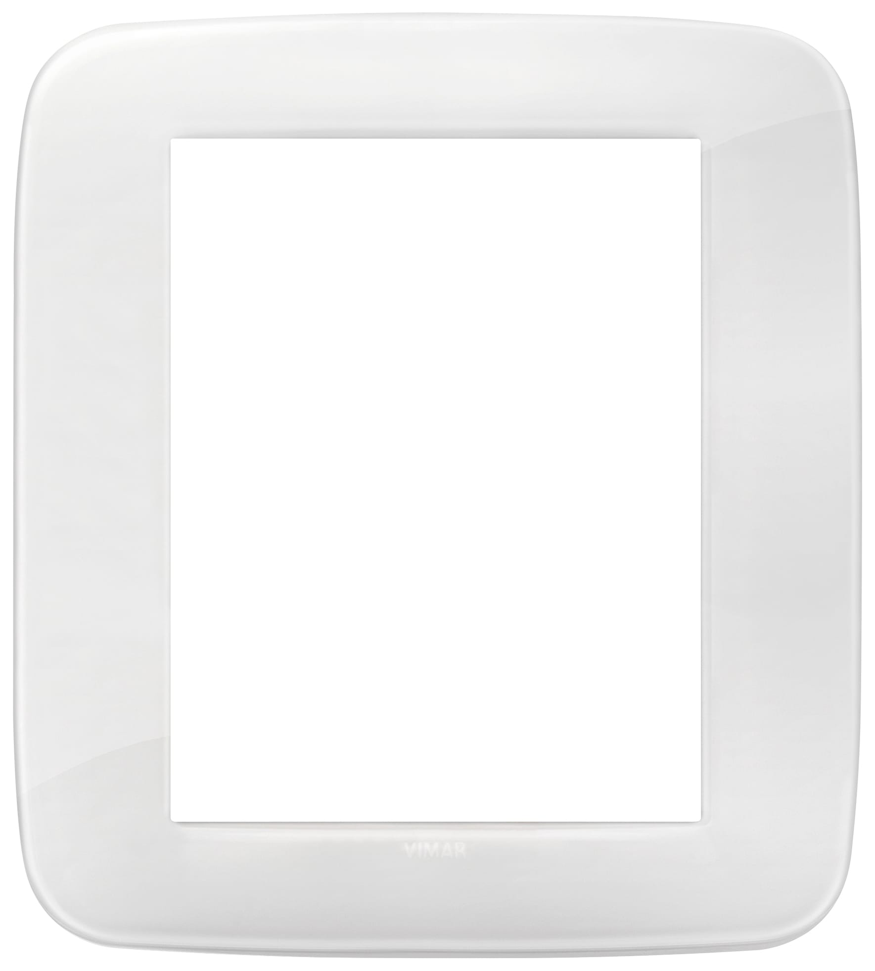 VIMAR SPA - VIW19698.B66 PLACCA ROUND 8M REFLEX GHIACCIO TOT.LOOK