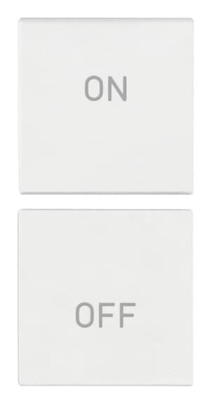 VIMAR SPA - VIW19751.1.B DUE MEZZI TASTI 1M SIMBOLI ON/OFF BIANCO