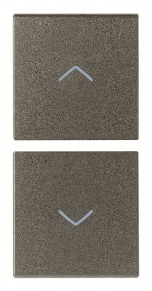 VIMAR SPA - VIW19751.2.M DUE MEZZI TASTI 1M SIMBOLI FRECCE METAL