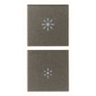 VIMAR SPA - VIW19751.3.M Due mezzi tasti 1M dimmer Metal