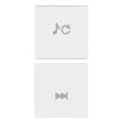 VIMAR SPA - VIW19751.5.B Due mezzi tasti 1M sorg./traccia bianco