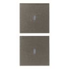 VIMAR SPA - VIW19751.M DUE MEZZI TASTI 1M NEUTRO PERS. METAL