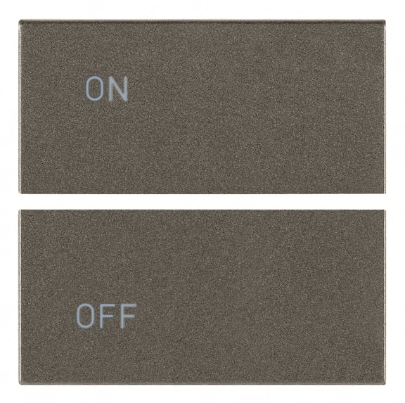 VIMAR SPA - VIW19752.1.M DUE MEZZI TASTI 2M SIMBOLI ON/OFF METAL