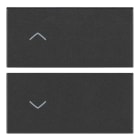 VIMAR SPA - VIW19752.2 DUE MEZZI TASTI 2M SIMBOLI FRECCE GRIGIO