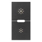VIMAR SPA - VIW19755.3 Due mezzi tasti 1M dimmer grigio