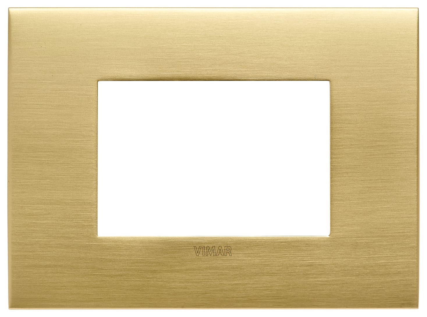 VIMAR SPA - VIW19953.12.01 PLACCA FIT 3M OTTONE SPAZZOLATO