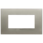 VIMAR SPA - VIW19954.08 PLACCA FIT 4M ACCIAIO SPAZZOLATO