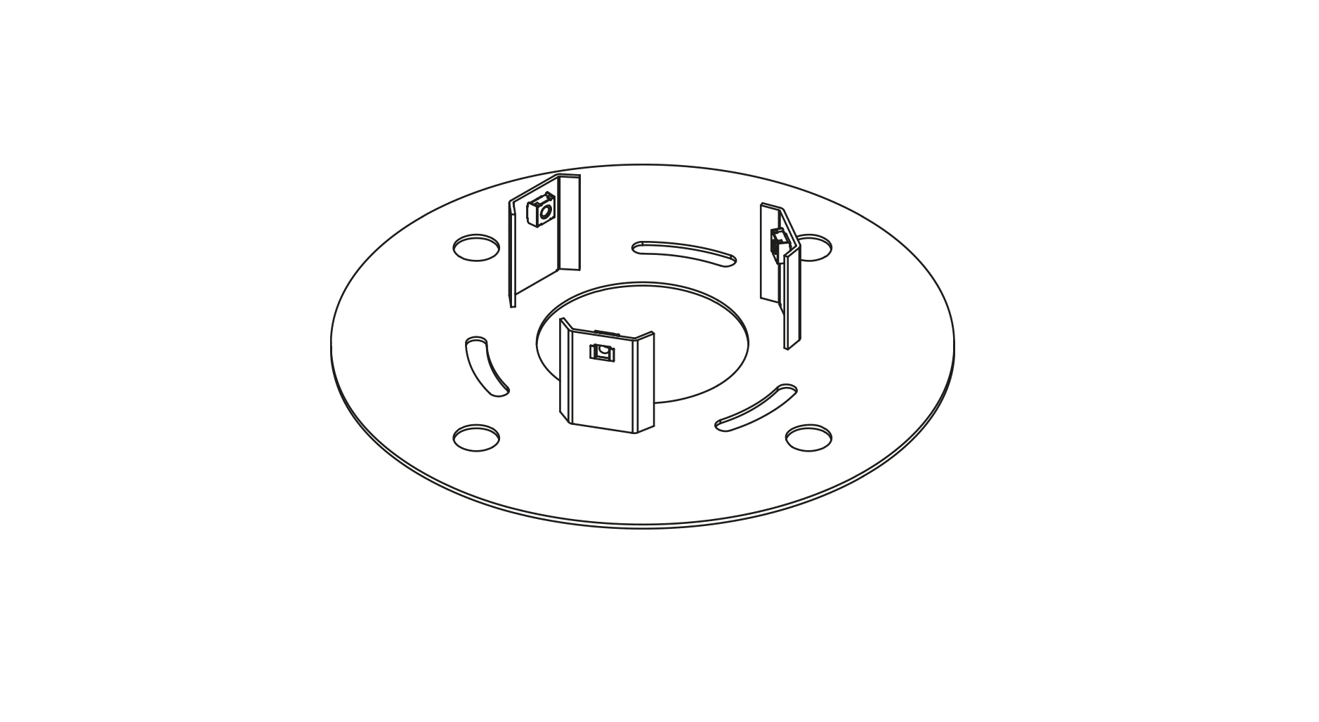 TARGETTI - TAR1E3510 MR.BO MOUNTING PLATE LARGE