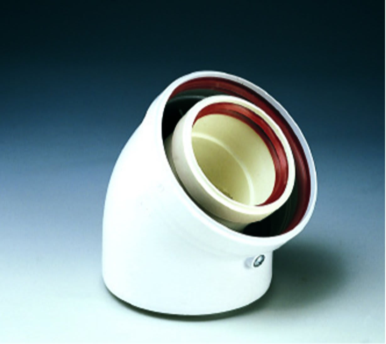 FERROLI - FRL1KWMA64W KIT CURVA 45  60/100 (PPS-PVC)
