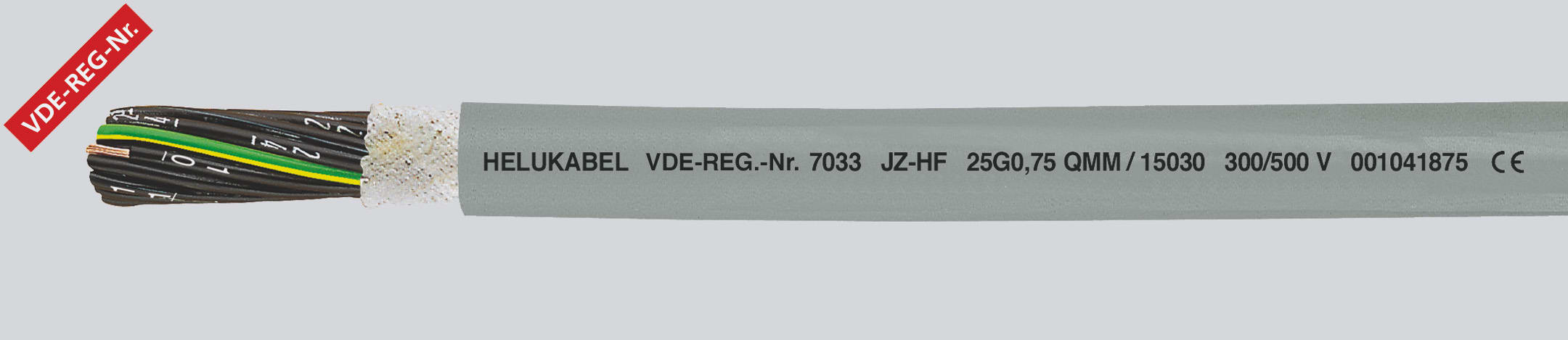 HELUKABEL ITALIA SRL - HLK15002 JZ-HF 3G0.5 QMM GREY