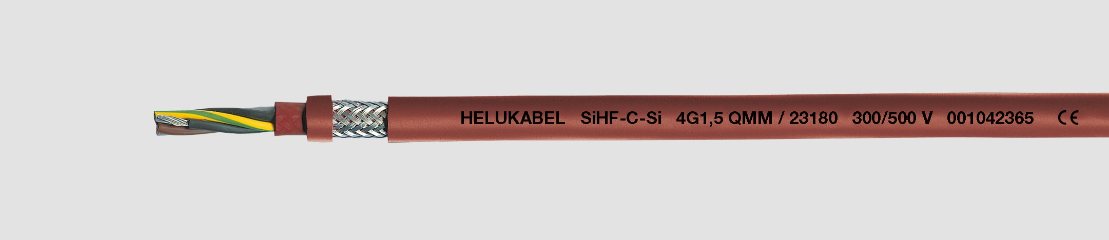 HELUKABEL ITALIA SRL - HLK23169 SIHF-C-SI 2X1 QMM REDBRAUN