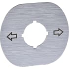 ABB SPA - ABBEL 772 0 MA6-1241 TARGHETTA JOYSTICK 2POS VERTICA