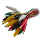 ALPHA ELETTRONICA SR - ALP21-20 Kit 10 cavetti con pinze a coccodrillo di vari colori