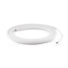 ALPHA ELETTRONICA SR - ALPJO3711024F5W1 Striscia Led Decorativa Neon Flex 360° - 240 Led/m 2835 - 24Vdc - 10W/m - Bianco caldo - Cavo dritto - 5m