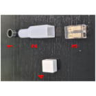 ALPHA ELETTRONICA SR - ALPJO379/090-03 Kit passacavo - terminale e morsetto a vite per strisce Led 230V - IP20