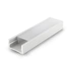 ALPHA ELETTRONICA SR - ALPJO380/084B-12P3 Profilo in alluminio verniciato bianco con copertura in PC opaca piana - 3m