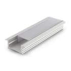 ALPHA ELETTRONICA SR - ALPJO380/102-22P Recessed anodized aluminum profile with flat transparent PC cover - 2m