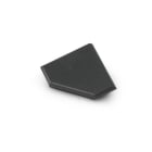 ALPHA ELETTRONICA SR - ALPJO380/152BK-80 Terminale di chiusura plastico - nero - adatto per profilo JO380/152