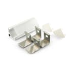 ALPHA ELETTRONICA SR - ALPJO380/154B-32K Corner white painted aluminum profile with flat opal PMMA cover - 2m - Accessories included