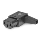 ALPHA ELETTRONICA SR - ALP23 3-pole 90° flying socket with side cable guide - C13